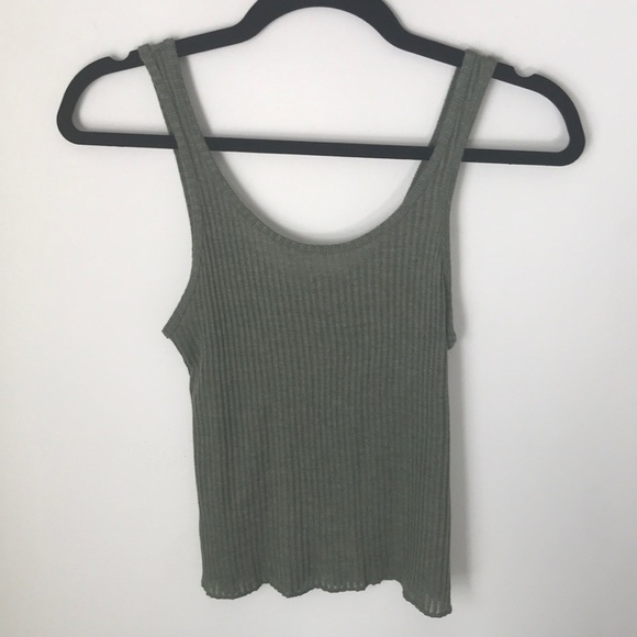 Topshop Tops - ✨ Topshop Green ribbed tank top ✨
